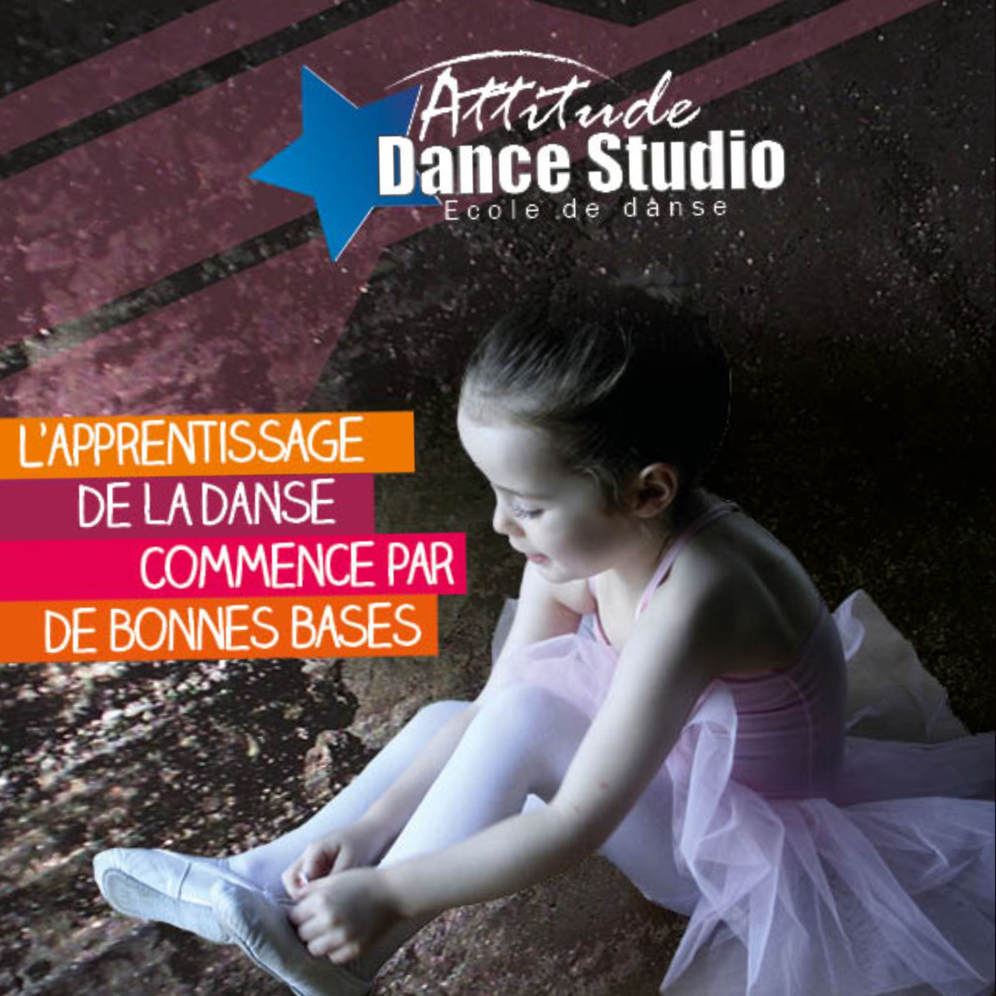 Vue du studio Attitude Dance Live à Mons (Hyon)